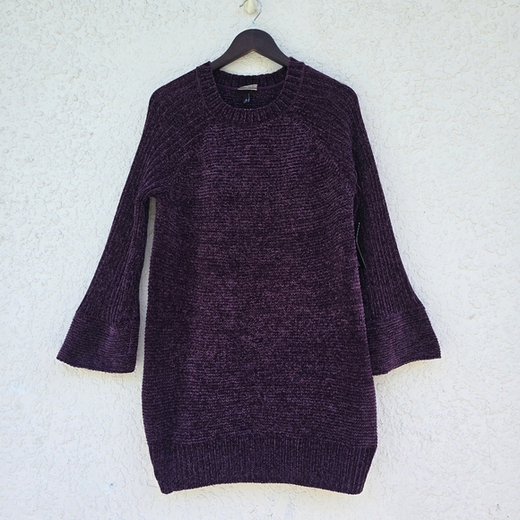 Allison Brittney Sweaters - Allison Brittney Plum Chenille Knit Sweater Tunic Size
